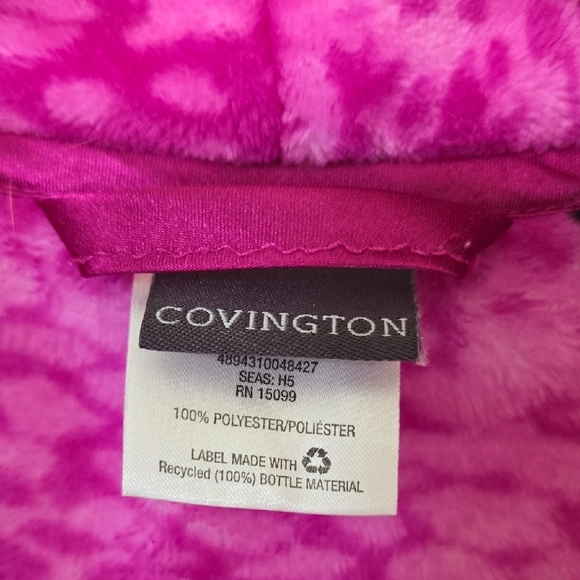 Pink Leopard Print Women's Robe - Picture 2 of 10